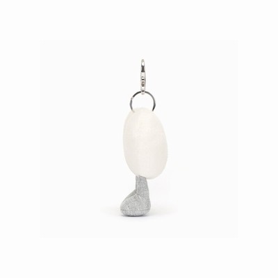 Jellycat Amuseables Cream Heart Bag Charm New Zealand | QOBTK1790